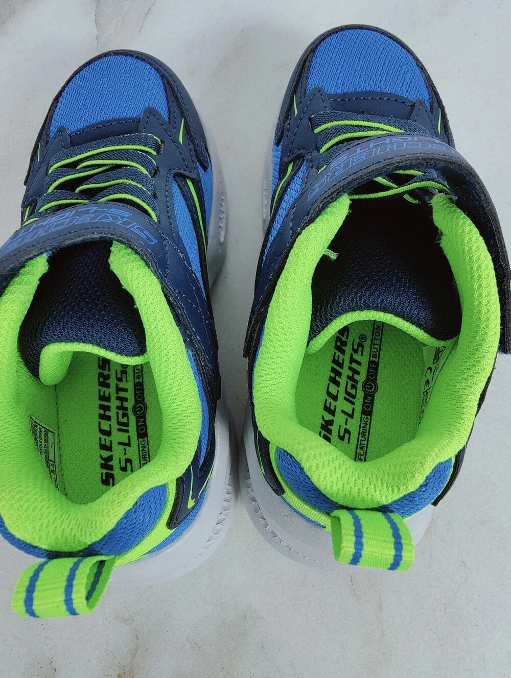 NIB Skechers Toddler Skechers S-Lights Meteor-Lights LED Light Up Sneakers, 11.5